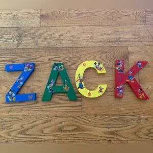 ZACK Letters - Mickey Mouse Themed